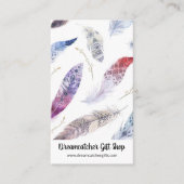 Visitekaartje Verticale Waterverf Ververen (Voorkant)