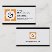 VISITEKAARTJE VERWARMINGSMAATSCHAPPIJ (Voorkant / Achterkant)