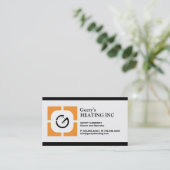 VISITEKAARTJE VERWARMINGSMAATSCHAPPIJ (Staand voorkant)