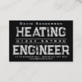 Visitekaartje verwarmingstoestel (Voorkant)