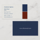 Visitekaartje verzekering (Voorkant / Achterkant)