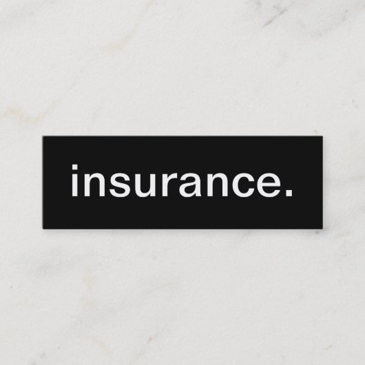 Visitekaartje verzekering (Voorkant)