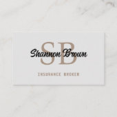 Visitekaartje verzekeringsagent | Hypothecaire mak (Achterkant)