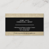 Visitekaartje verzekeringsmakelaar - Eenvoudige st (Achterkant)