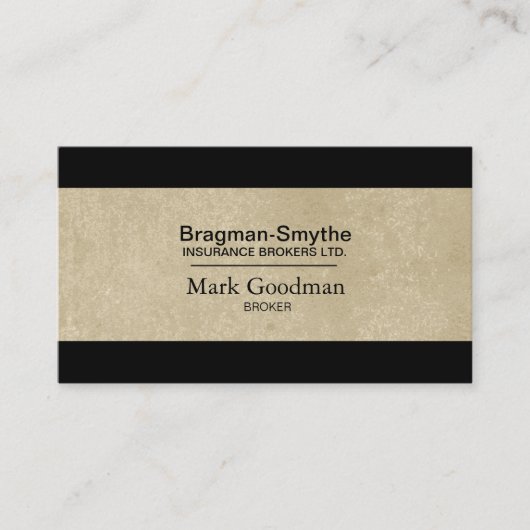 Visitekaartje verzekeringsmakelaar - Eenvoudige st (Voorkant)