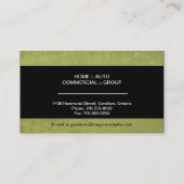 Visitekaartje verzekeringsmakelaar - Eenvoudige st (Achterkant)