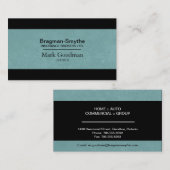 Visitekaartje verzekeringsmakelaar - Eenvoudige st (Voorkant / Achterkant)