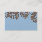 VISITEKAARTJE  vet bloeien blauw bruin (Achterkant)