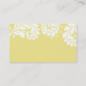 VISITEKAARTJE  vet bloeien citroengeel (Achterkant)