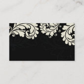VISITEKAARTJE  vet bloeien ivoor zwart (Achterkant)
