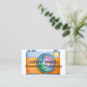 Visitekaartje Vet en helder Waterverf camera (Staand voorkant)