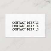 Visitekaartje Vet en helder Waterverf camera (Achterkant)