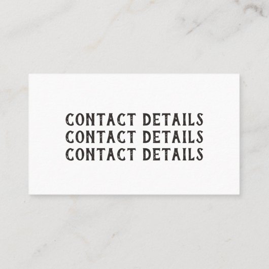 Visitekaartje Vet en helder Waterverf camera (Achterkant)