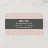 VISITEKAARTJE vet helder chevron patroon (Achterkant)