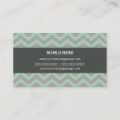 VISITEKAARTJE vet helder chevron patroon (Achterkant)