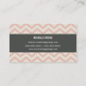 VISITEKAARTJE vet helder chevron patroon (Achterkant)