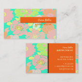 Visitekaartje, vette papavers visitekaartje (Voorkant / Achterkant)