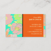 Visitekaartje, vette papavers visitekaartje (Achterkant)