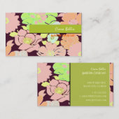 Visitekaartje, vette papavers visitekaartje (Voorkant / Achterkant)