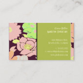 Visitekaartje, vette papavers visitekaartje (Achterkant)