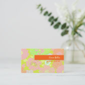 Visitekaartje, vette papavers visitekaartje (Staand voorkant)