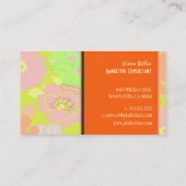 Visitekaartje, vette papavers visitekaartje (Achterkant)