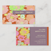 Visitekaartje, vette papavers visitekaartje (Voorkant / Achterkant)