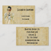  Visitekaartje Victoriaans Mode (Voorkant / Achterkant)