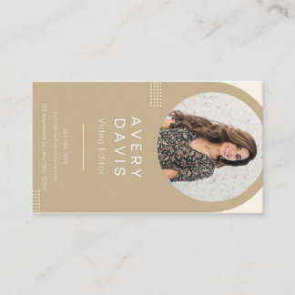 Visitekaartje-videobewerker Contactkaartje