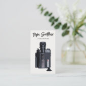 Visitekaartje  videocamera-videografie (Staand voorkant)