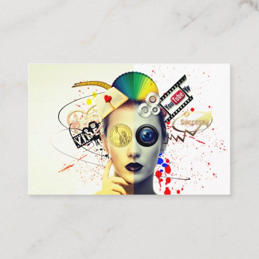 Visitekaartje Videoeditor (Achterkant)