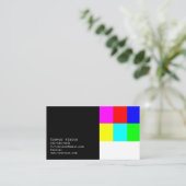 Visitekaartje Videoproductie Kleurkleur Kaart (Staand voorkant)