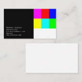 Visitekaartje Videoproductie Kleurkleur Kaart (Voorkant / Achterkant)