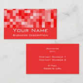 Visitekaartje vierkant patroon (Voorkant / Achterkant)