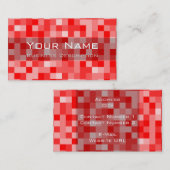 Visitekaartje vierkant patroon (Voorkant / Achterkant)
