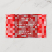 Visitekaartje vierkant patroon (Achterkant)