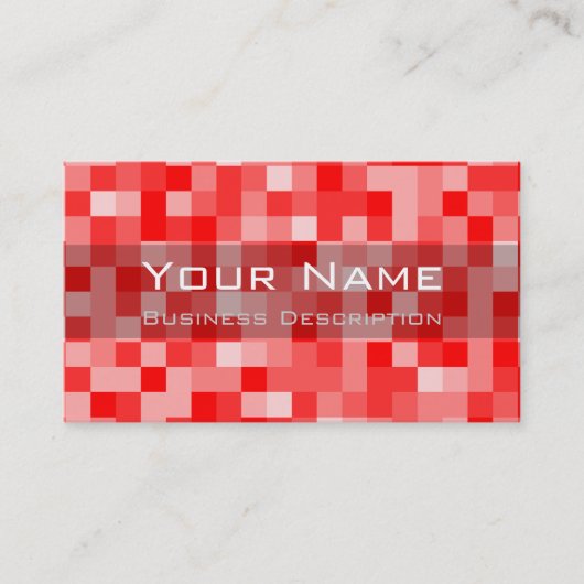 Visitekaartje vierkant patroon (Voorkant)