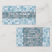 Visitekaartje vierkant patroon (Voorkant / Achterkant)