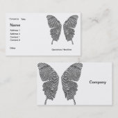 Visitekaartje vingerafdruk (Voorkant / Achterkant)