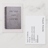 visitekaartje Vintage en liefdadigheidsinstellinge (Voorkant / Achterkant)