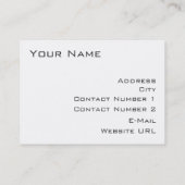 visitekaartje Vintage en liefdadigheidsinstellinge (Achterkant)