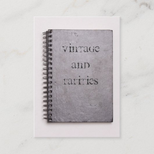 visitekaartje Vintage en liefdadigheidsinstellinge (Voorkant)