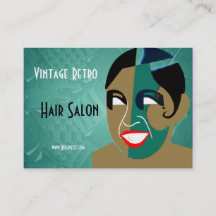 Visitekaartje Vintage Retro Kapsalon