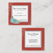 Visitekaartje Vintage Rozen Rustisch land (Voorkant / Achterkant)