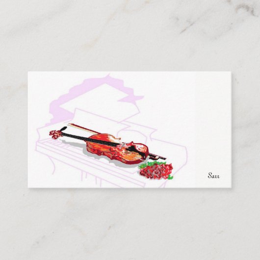 Visitekaartje Violin in Piano (Voorkant)
