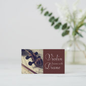 Visitekaartje Violin Lessons Instructor (Staand voorkant)