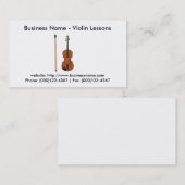 Visitekaartje: Violin Lessons Visitekaartje (Voorkant / Achterkant)