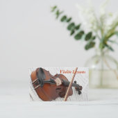 Visitekaartje: Violin Lessons Visitekaartje (Staand voorkant)