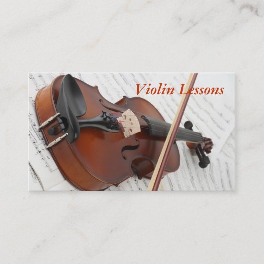 Visitekaartje: Violin Lessons Visitekaartje (Voorkant)