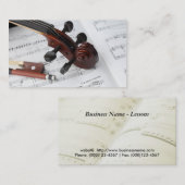Visitekaartje: Violin Lessons Visitekaartje (Voorkant / Achterkant)